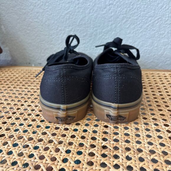 Vans Black Tie Shoes Excellent Condition Size Mens 7 Women 8.5 - Picture 10 of 10